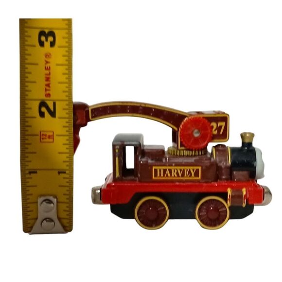 Harvey Thomas the Tank Engine & Friends Metal Diecast Train 2003 Maroon Gold Red - Picture 3 of 16